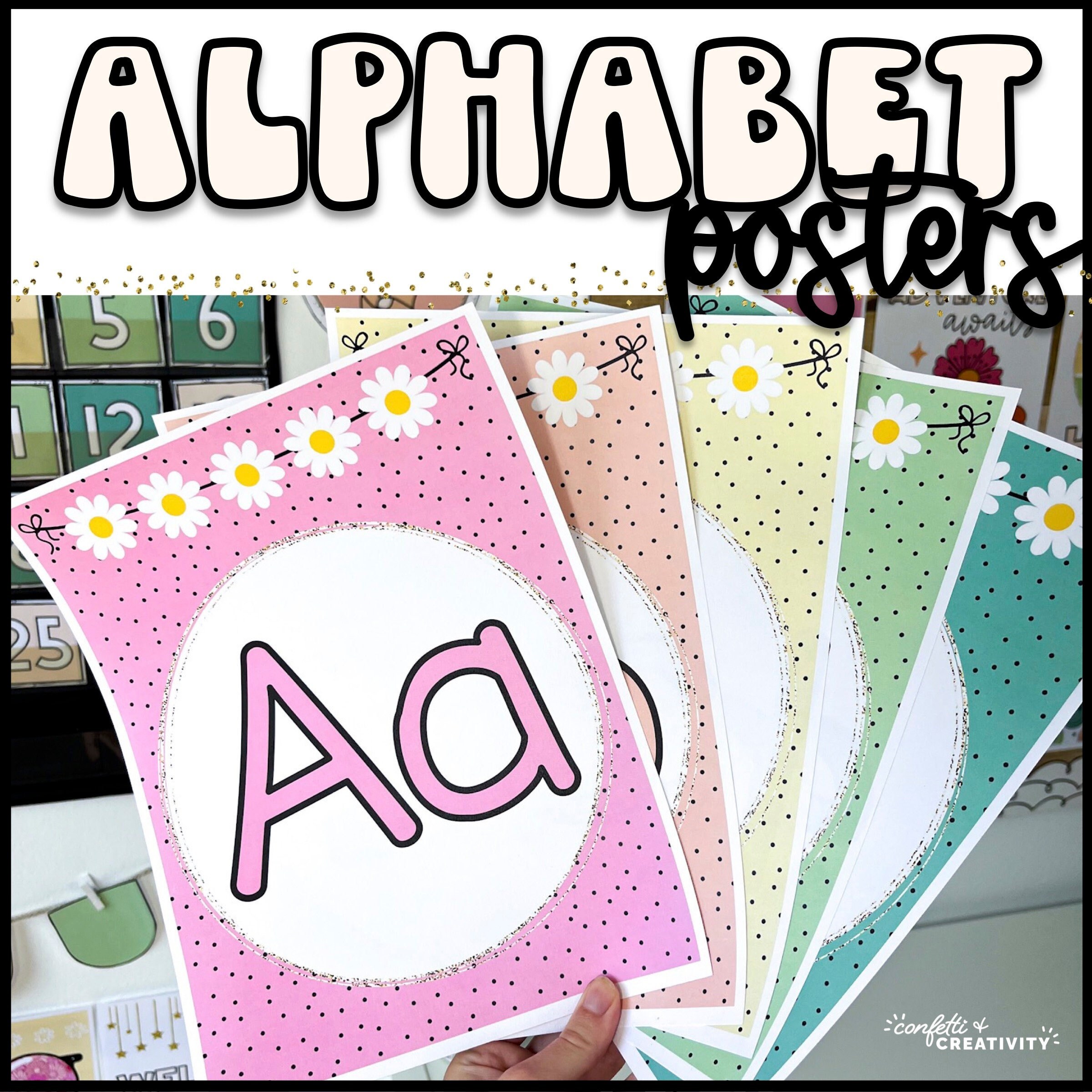 Retro Alphabet Posters for the Classroom | Classroom Decor | Retro Classroom | Alphabet Display | Kindergarten Classroom | A-Z Posters