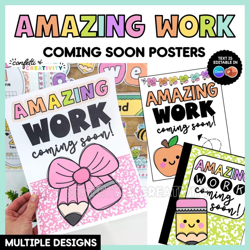 Amazing Work is Coming Soon - Etsy