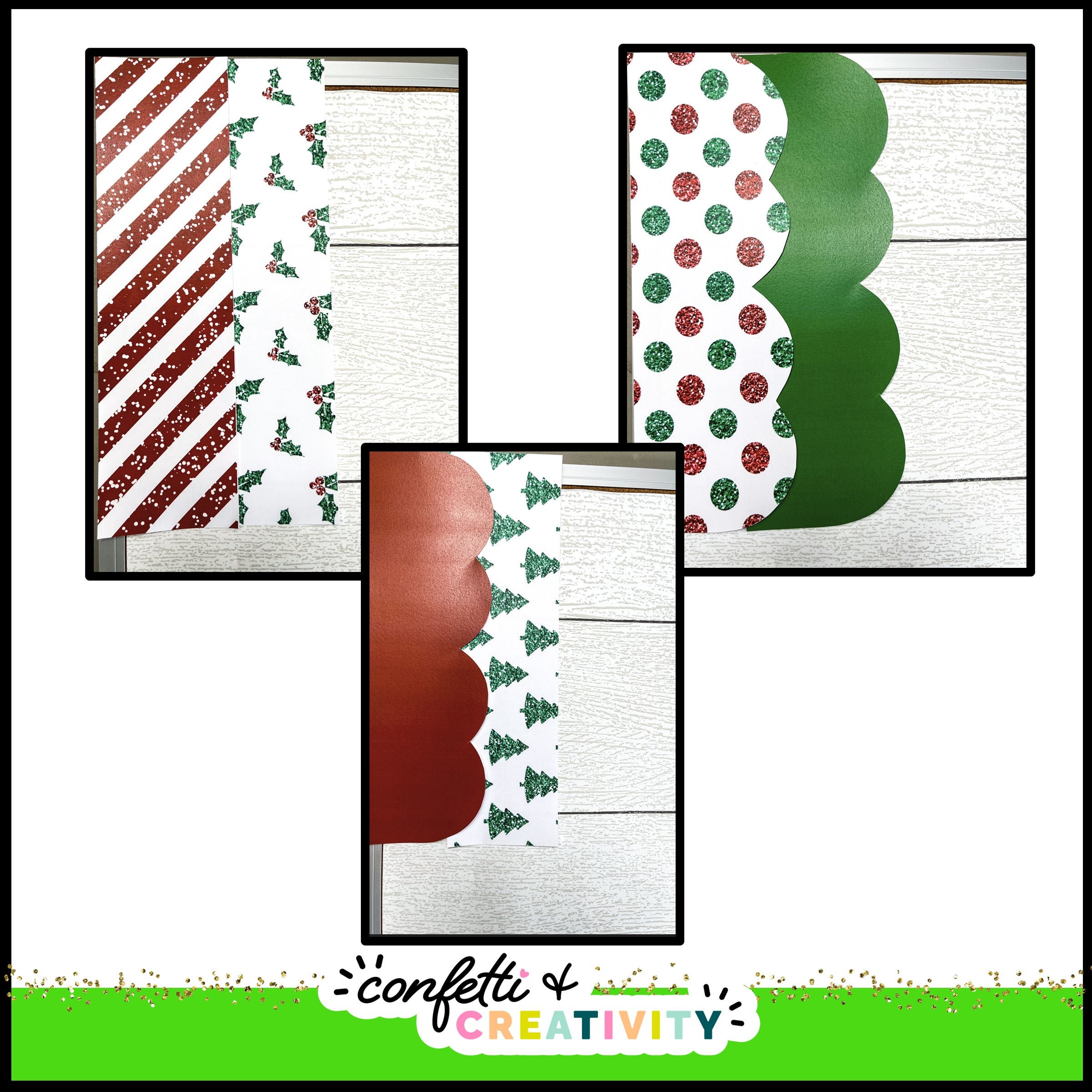 Printable Christmas Bulletin Board Borders Christmas Etsy