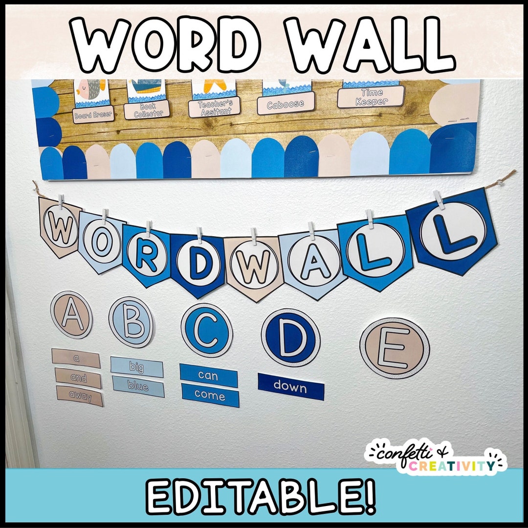 Word Wall Classroom Display | Alphabet Word Wall | Editable Word Wall ...