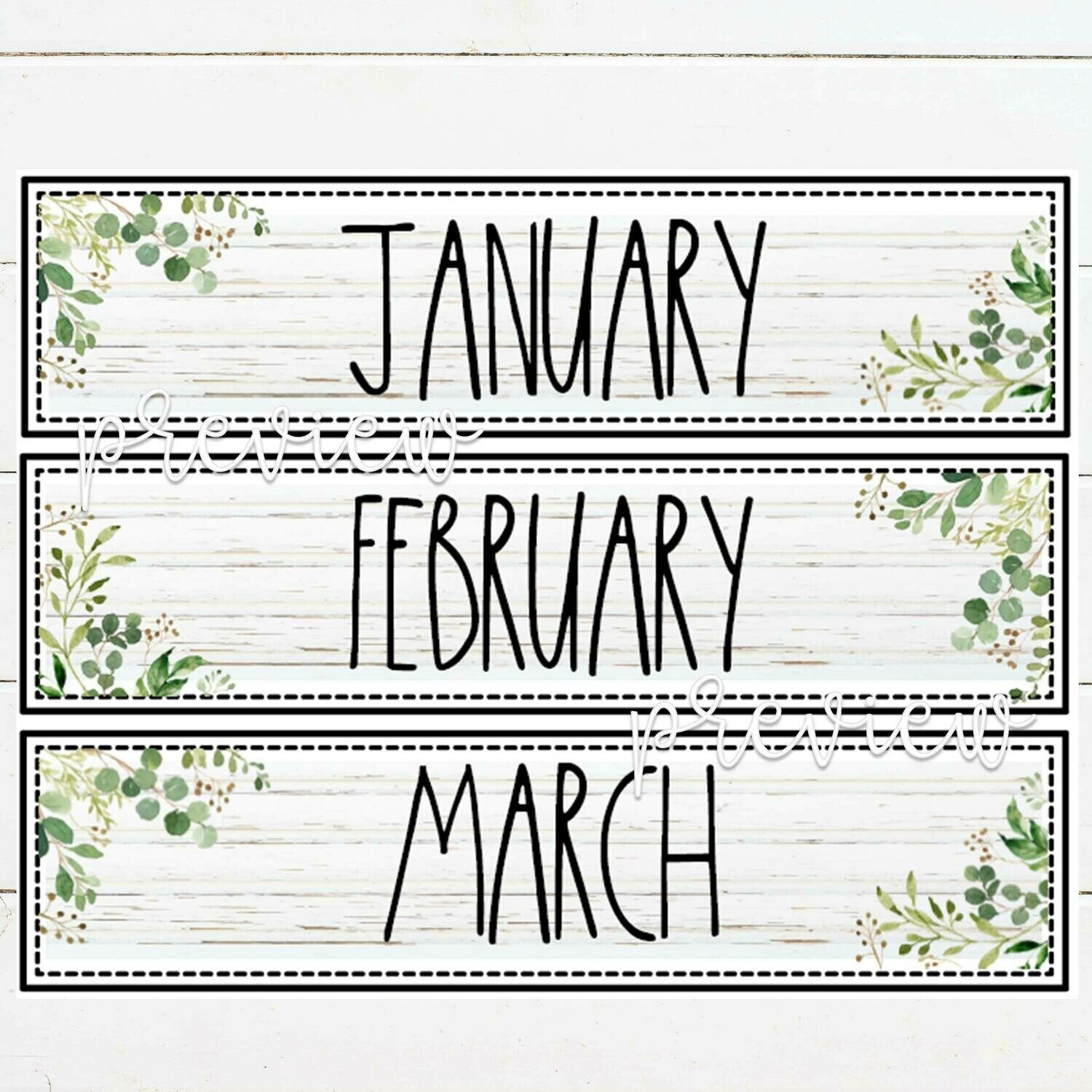 Farmhouse Classroom Calendar Pack: Pocket Chart & Flip Calendar ...