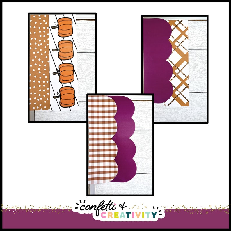 Printable Thanksgiving Bulletin Board Borders Thanksgiving Etsy
