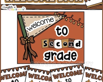 Camping Classroom Welcome Sign: Nature Theme Teacher Door Poster (Digital Download)