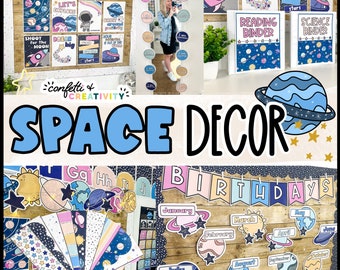 Space Theme Classroom Decor Bundle | Outer Space Classroom Decor | Teacher Classroom Decor | Galaxy Classroom