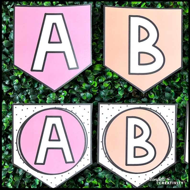 Alphabet Banner for the Classroom Retro Classroom Decor - Etsy