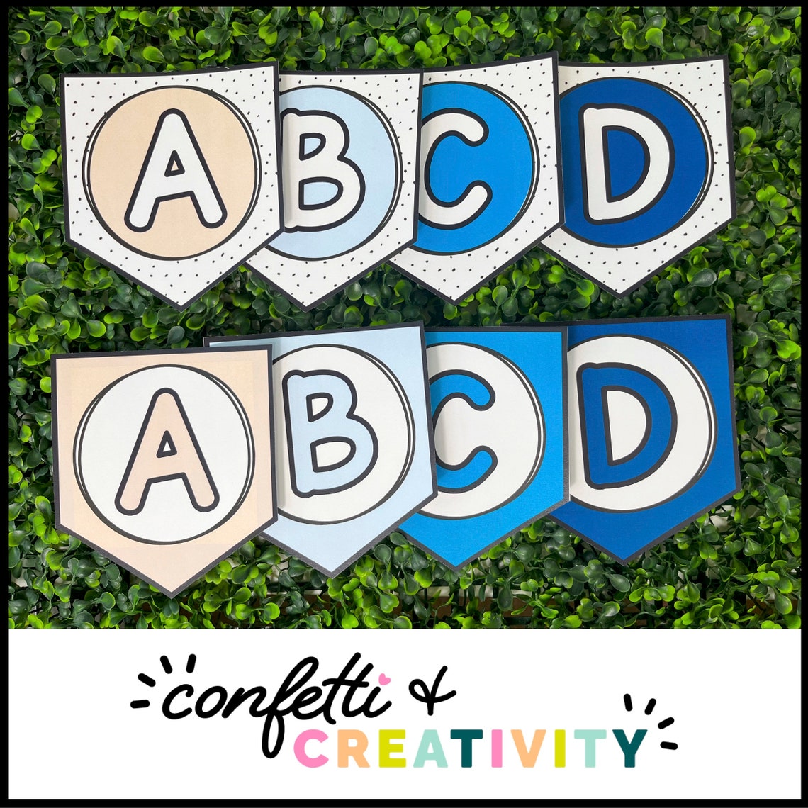 Classroom Alphabet Banner: Elementary Decor, ABC Bunting (digital ...