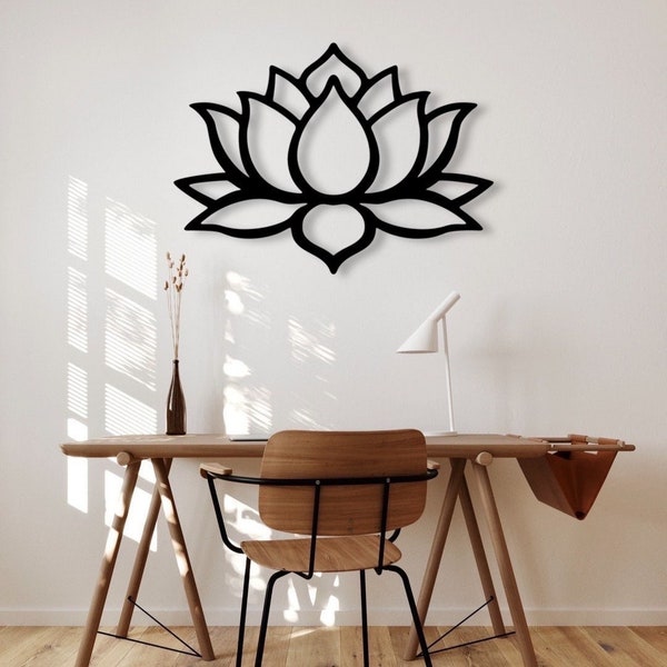 Wanddecoratie yoga | Lotusbloem I lotusbloem I mandala | Namasté | Slaapkamerdecoratie | Woonkamer | gang | Keuken | badkamer | Foto boven bed