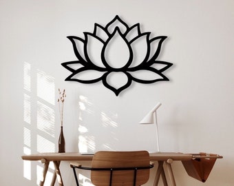Yoga wall decor | Lotus blossom | Lotus flower | Mandala | Namaste | Bedroom decor | Living room | Hallway | Kitchen | Bathroom | Picture above bed