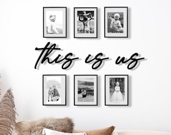 questi siamo noi | Scritte in legno 3D | Decorazione murale | Regalo di nozze | Parete fotografica | Galleria immagini | Decorazione soggiorno | corridoio | Regalo di inaugurazione della casa