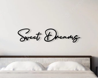 Bedroom wall decor | Sweet Dreams | 3D wooden lettering | Picture above bed | Bedroom decor | Children's room decor | Guest room decor