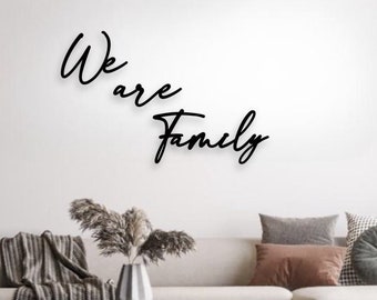 3D wooden lettering | We are Family | Wedding gift | Wall decoration photo wall | Picture gallery | Hallway decoration | Mother's Day gift idea | Housewarming gift