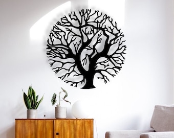 Tree wall decoration | Wood art | Wall art | Living room | Bedroom | Picture above bed | Hallway decor | Mother's Day gift idea
