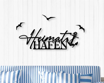 Home Port | Wall Decor Entrance | Hallway Decor | Coastal Love | Beach House Decor | Garden House Decor | North Sea | Baltic Sea | Maritime