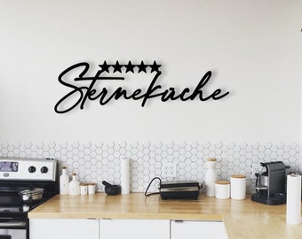 Kitchen wall decor | 3D wooden lettering | Michelin-starred kitchen | Kitchen decor | Door sign | Housewarming gift idea | Mother's Day gift | Gift for chefs