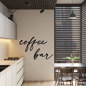 Kaffeedeko | Schriftzug 3D aus Holz | coffee bar | Wanddeko Küche | Büro | Kaffeebar | Geschenk Kaffeeliebhaber | Kaffeeecke | Kaffeeküche