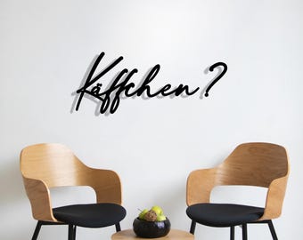 Kitchen Decor | Coffee? - 3D Wooden Lettering | Kitchen Wall Decor | 3D Wall Decal | Coffee Bar | Coffee Decor | Gift for Coffee Lovers