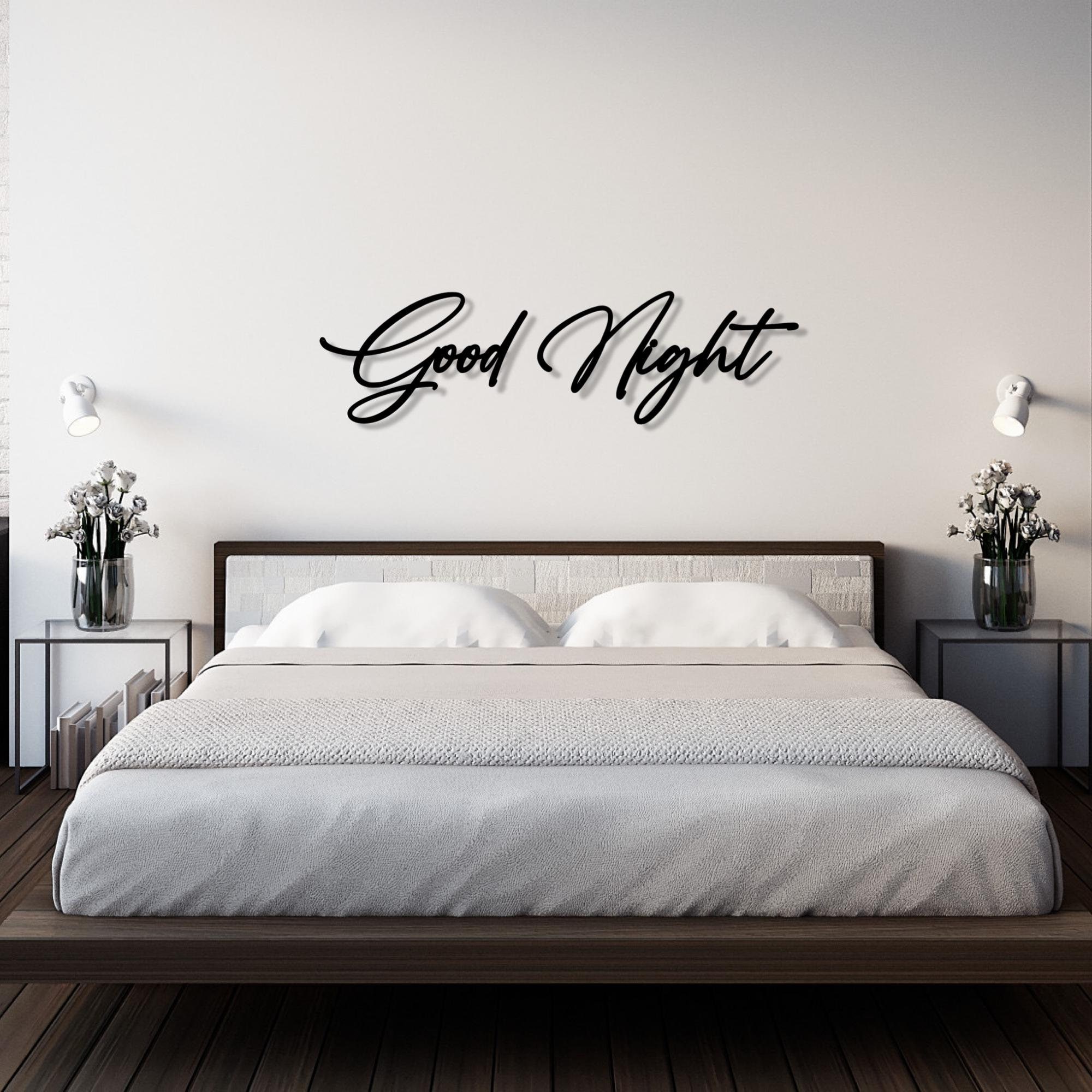 TQianJiang Sweet Dreams, cartello decorativo da parete sopra il letto, 61 x 25 cm, grande cornice in legno, per camera da letto principale, camera degli ospiti, cartelli con scritta Sweet Dreams
