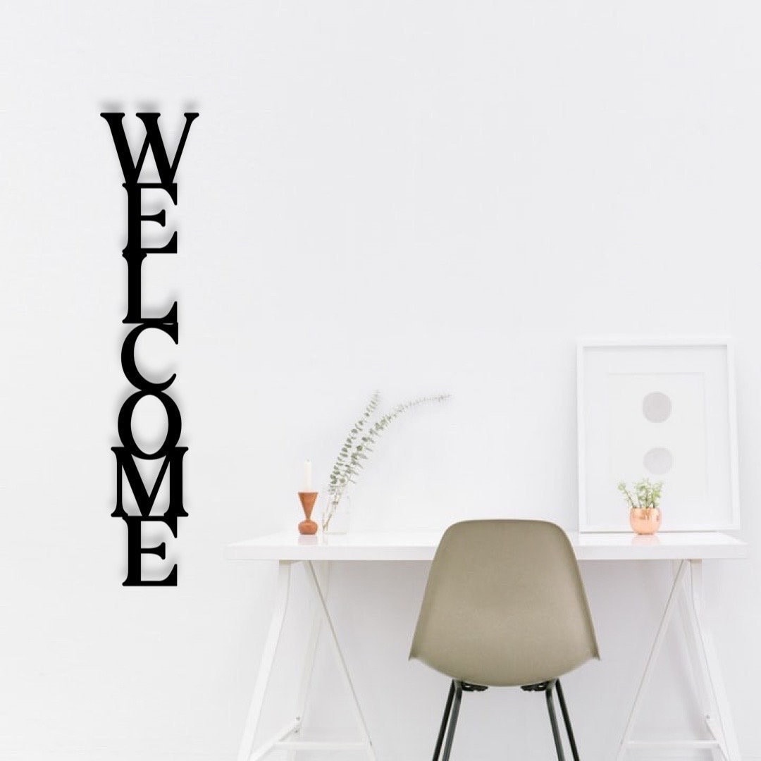 Welcome | Welcome l 3D lettering made of wood l Wall decoration entrance area | Hallway decoration | Gift for housewarming topping out ceremony | Warm welcome