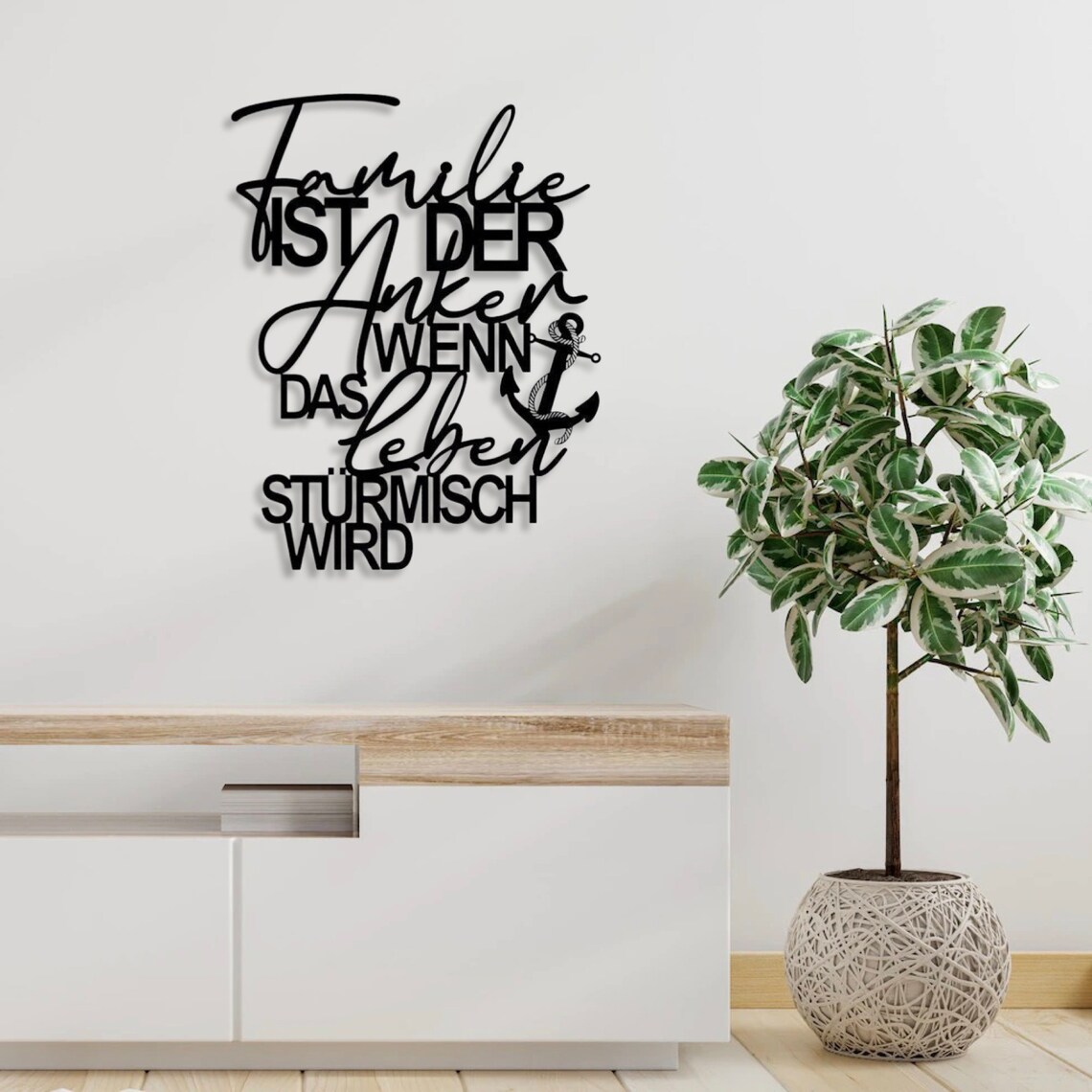 Familie Ist Der Anker Wenn Das Leben Stürmisch Wird Schriftzug 3D Familie ist der Anker wenn das Leben stürmisch - Etsy.de