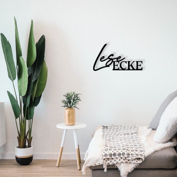 LeseECKE | 3D Wanddeko aus Holz | Wohnzimmer | Kinderzimmer | Bibliothek | Geschenk für Leseratten | Geschenk für Bücherwurm
