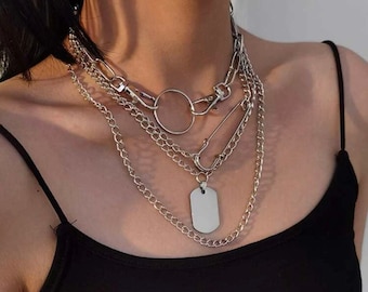 MMC Womens Necklaces Pendants Geometric Punk Style Silver Jewelry MMC Womens Necklaces Pendants Geometric Punk Style Silver Jewelry