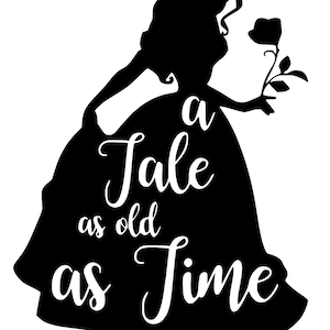 Belle Silhouette "Un cuento tan antiguo como el tiempo"