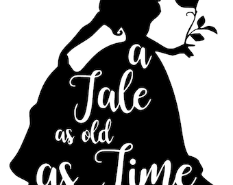 Belle Silhouette &quot;A Tale as Old as Time&quot;
