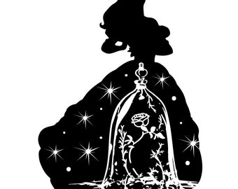Belle Silhouette with Rose