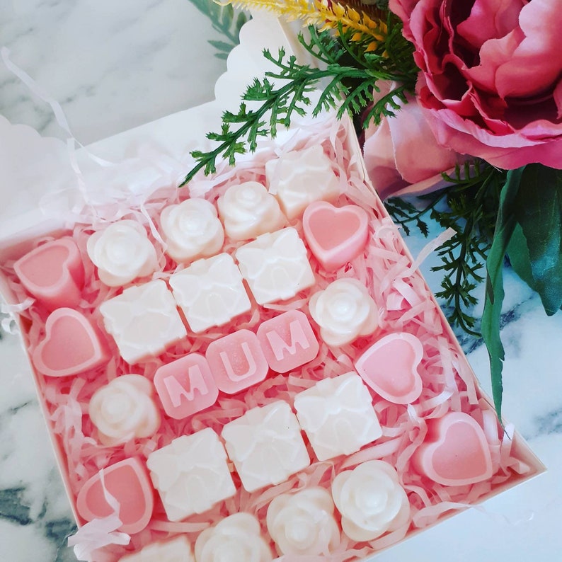 Wax Melt Gift Box for Mum, Personalized Gift, 22 Wax Melts, Wax Wax Melt Gift Box for Mum, Personalized Gift, 22 Wax Melts, Wax