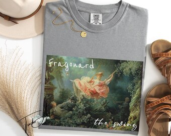 Fragonard The Swing Shirt, Rococo Painting Gift for Art Lovers, Gifts for Artists, French Art T-Shirt, Swing Oil Painting Artistic Apparel