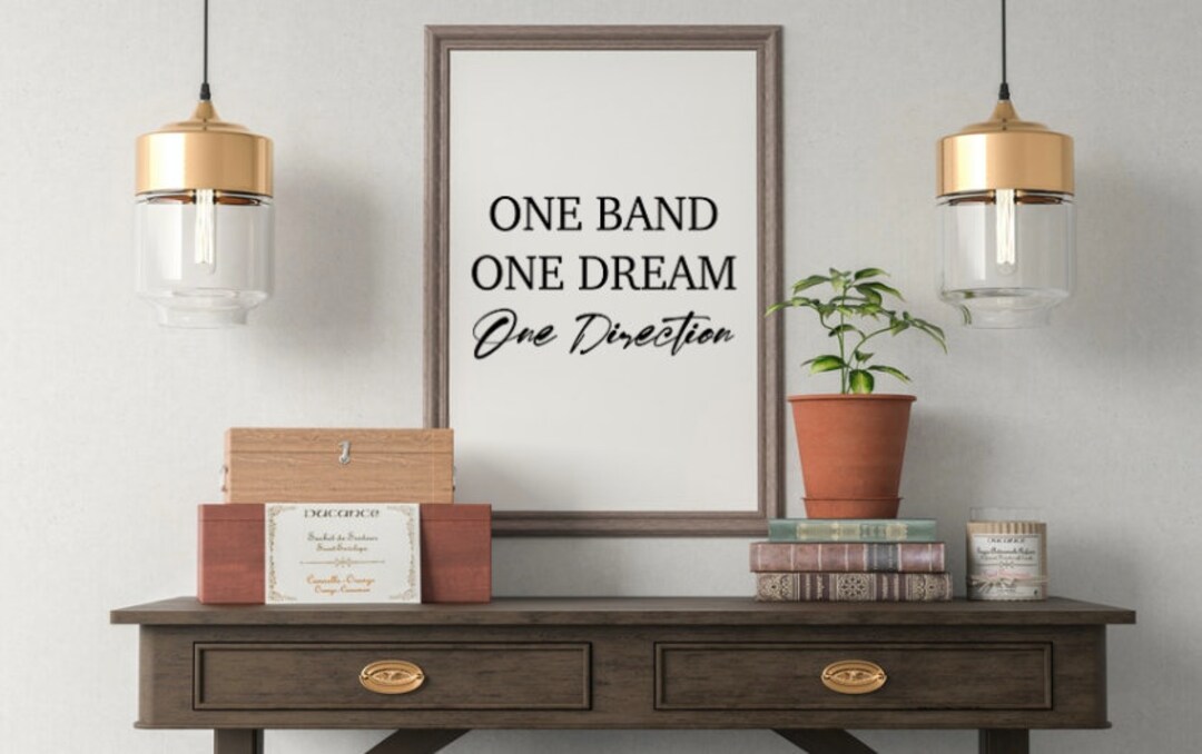 One Band, One Dream, One Direction A4 Print 1D, Harry Styles