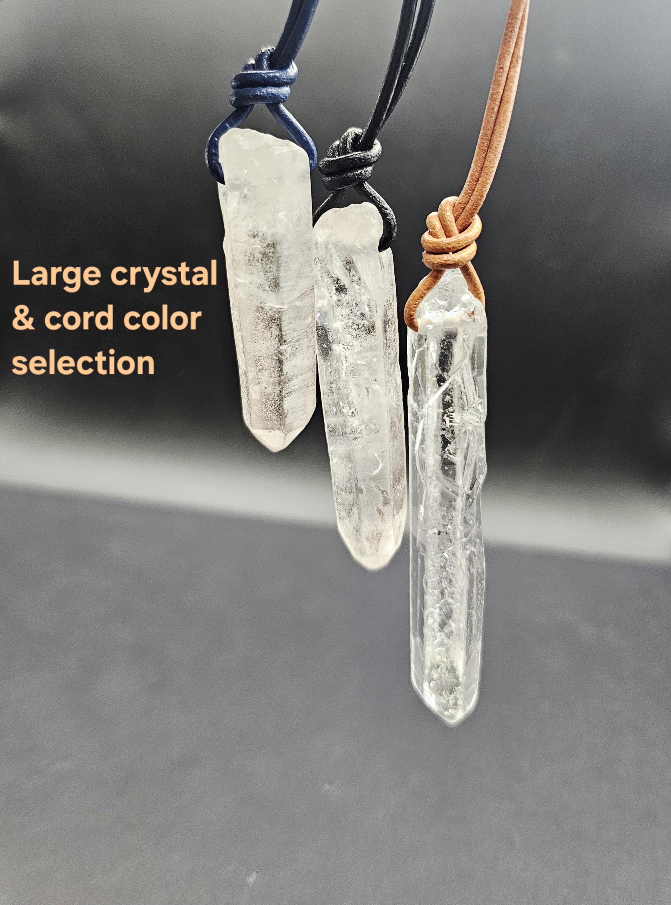 Lemurian quartz pendent - Etsy 日本