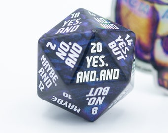 The Fate Mill D20 v2 - A D20 to Spark Your Imagination (RPG Dice)