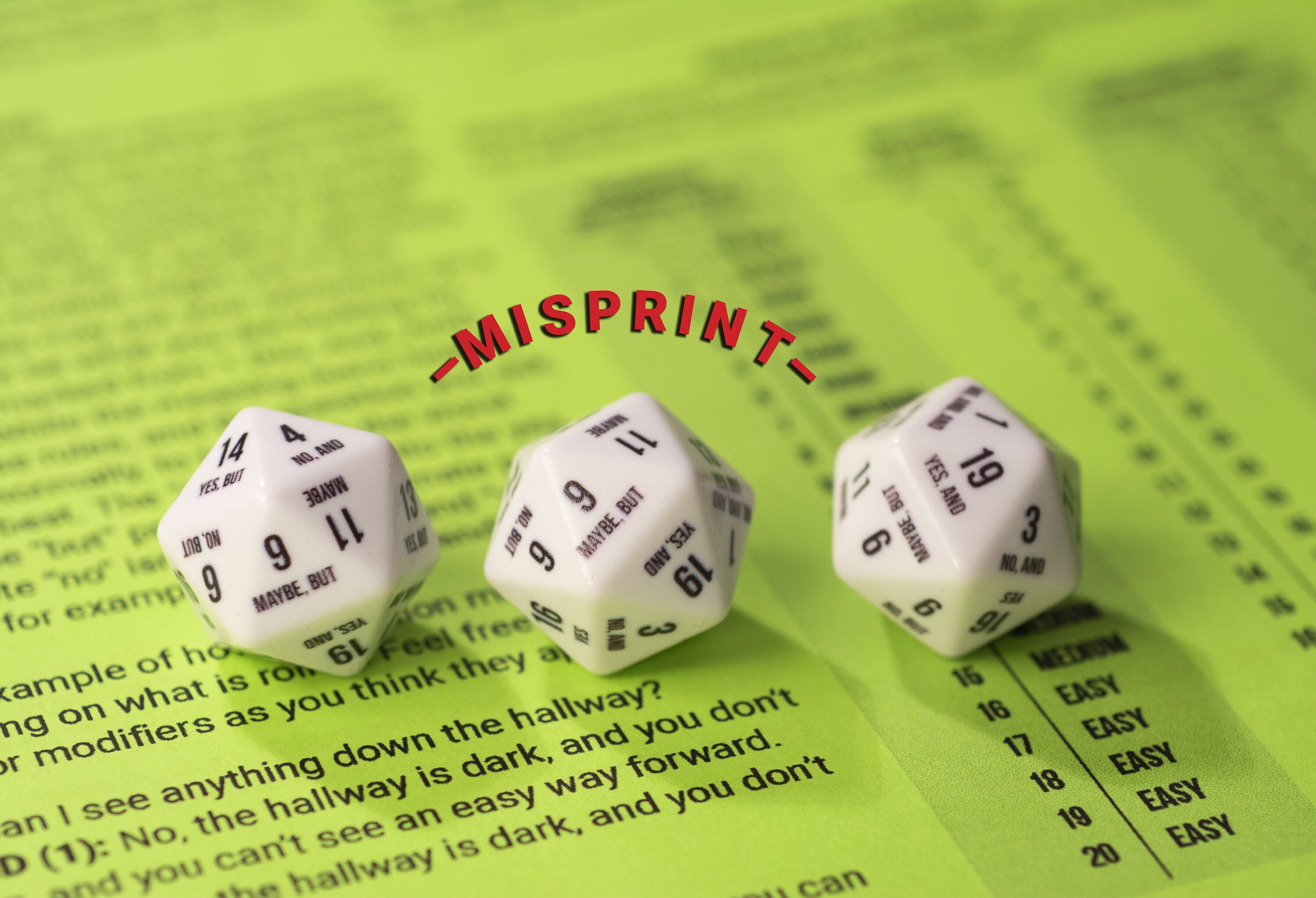 The Fate Mill D20 MISPRINT A D20 to Spark Your Etsy