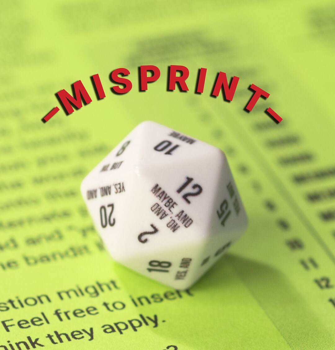 The Fate Mill D20 MISPRINT A D20 to Spark Your Imagination RPG Dice Etsy