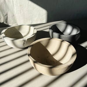 Concrete Stone Bowls | vessels | handmade decor