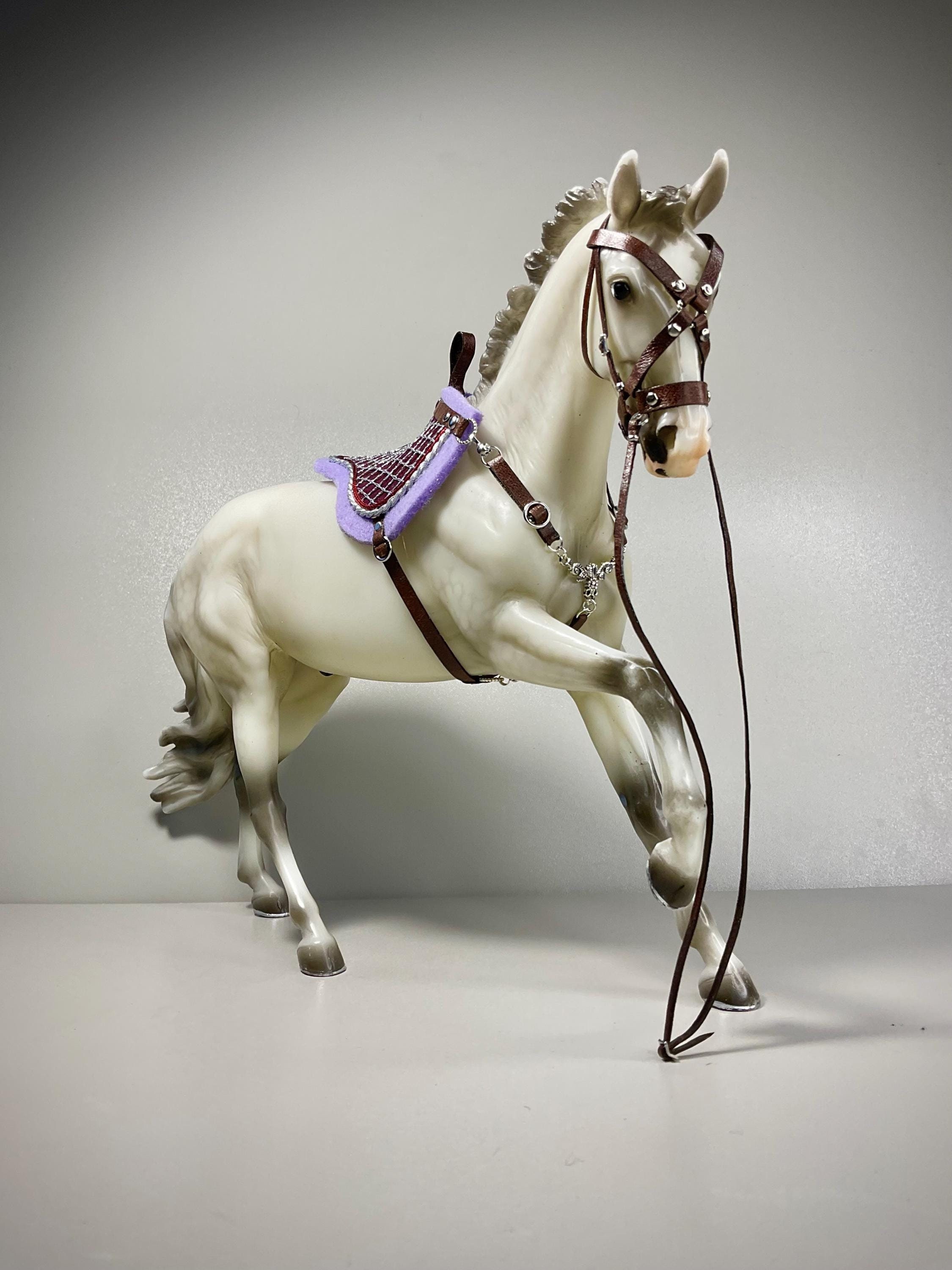 Burgundy Breyer Bareback Tack Set