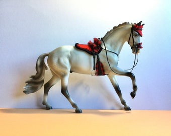 Red/Black Breyer Bareback Tack Set