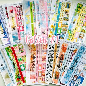 Save 20% on the Bundle of FOILED Set of 12 Months Sticker Kits for Hobonichi Weeks Planner Sticker kit Headers