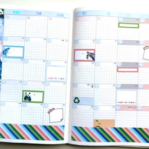 FOILED Down by the Boardwalk June Hobonichi Cousin Monthly 2 Page ...