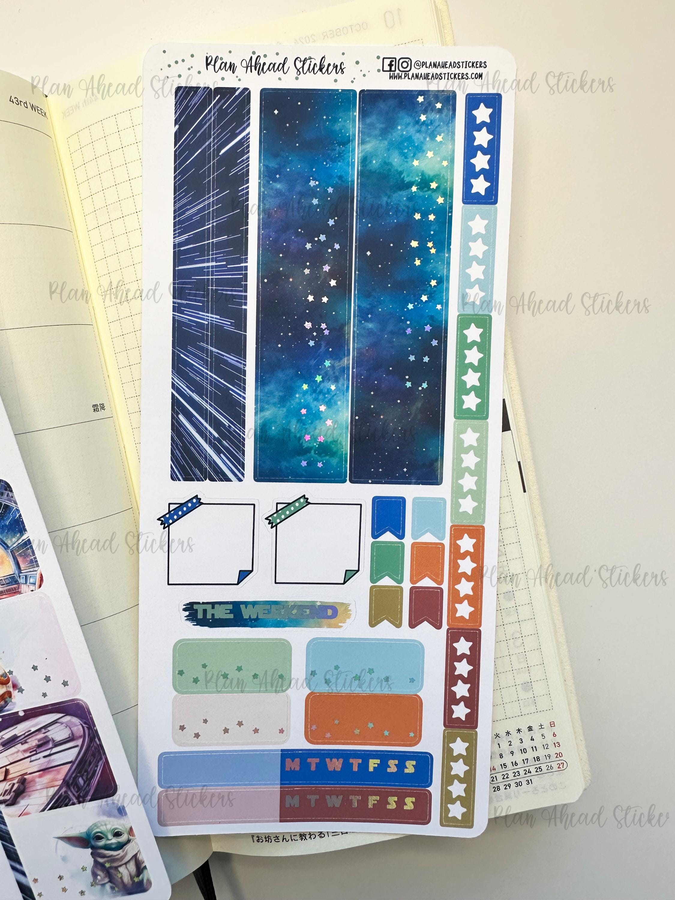 DELUXE FOILED May the 4th Hobonichi Weeks WEEKLY Sticker Planner Kit ...