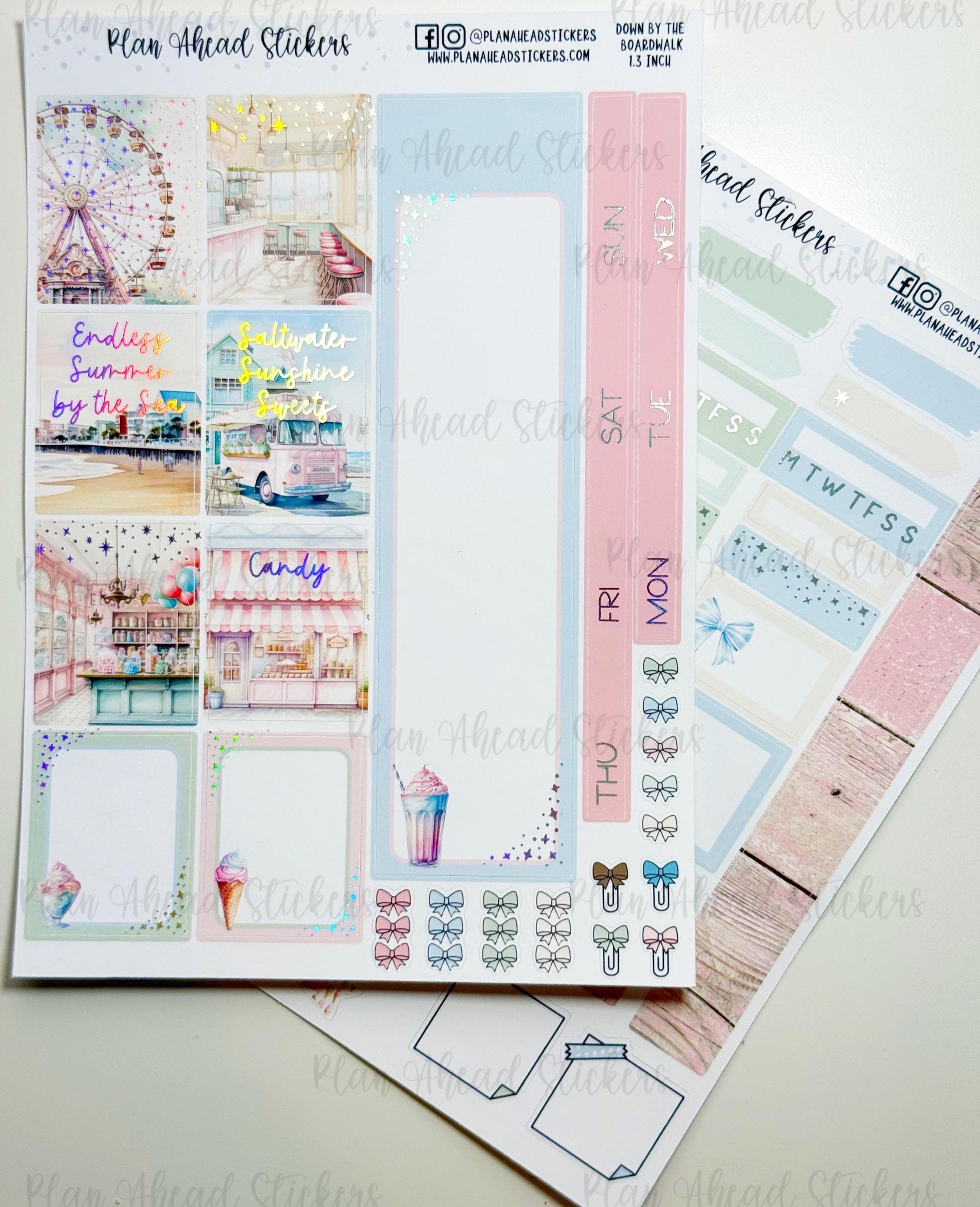 DELUXE FOILED Down by the Boardwalk Hobonichi Cousin 2 Page Weekly ...