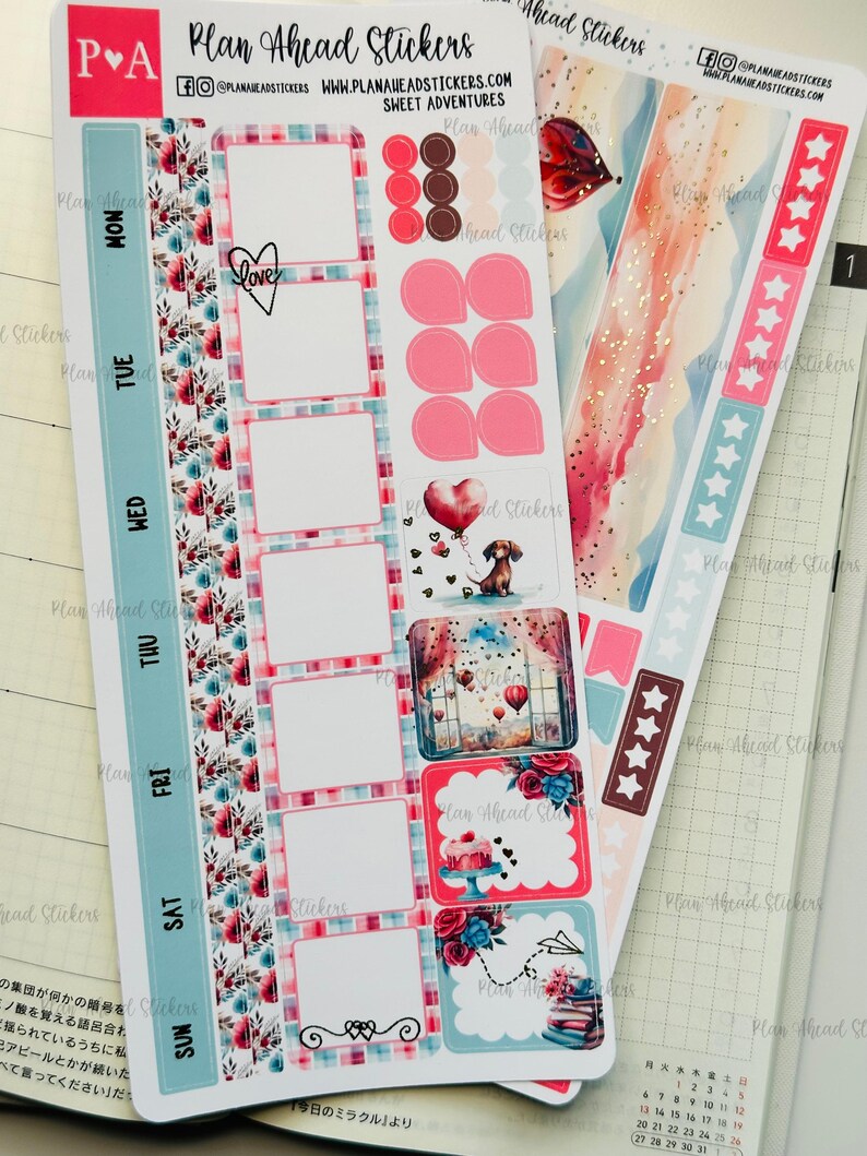 LAST CHANCE! Foiled Sweet Adventures Hobonichi Weeks WEEKLY Sticker ...