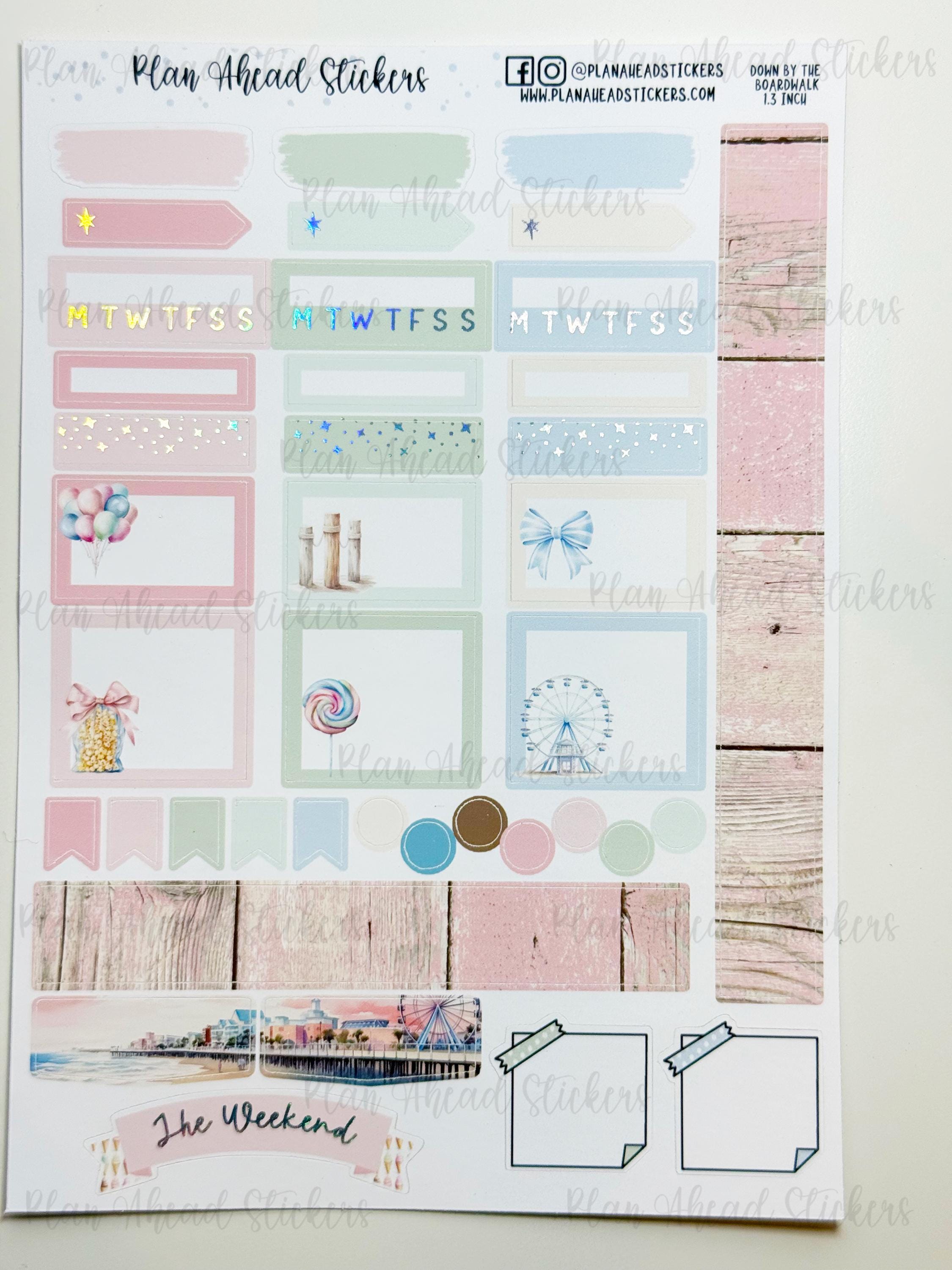 DELUXE FOILED Down by the Boardwalk Hobonichi Cousin 2 Page Weekly ...