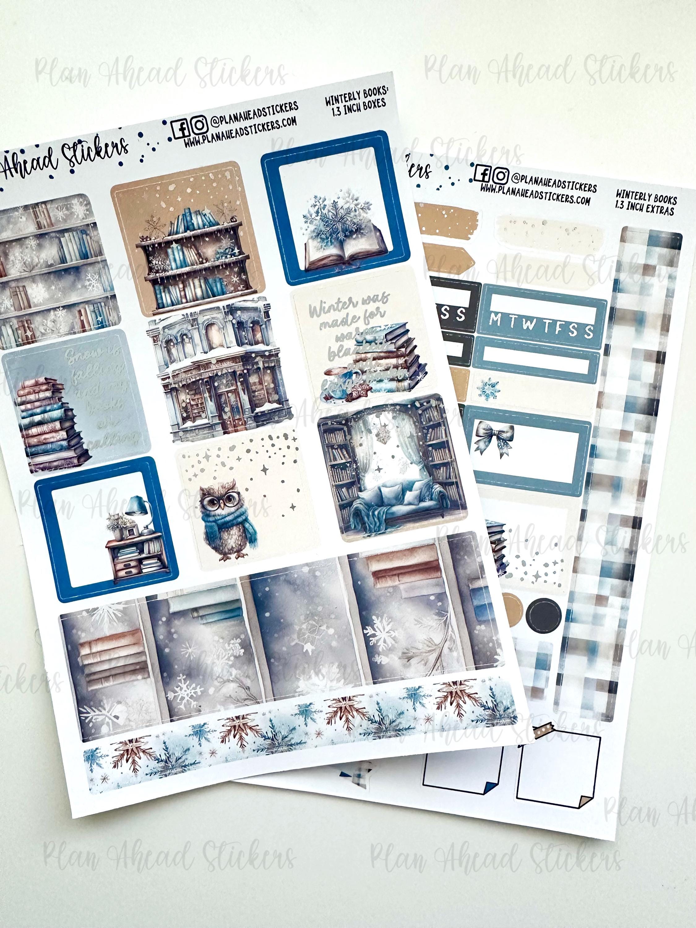 DELUXE FOILED Winterly Books Add on Hobonichi Cousin 2 Page Weekly ...