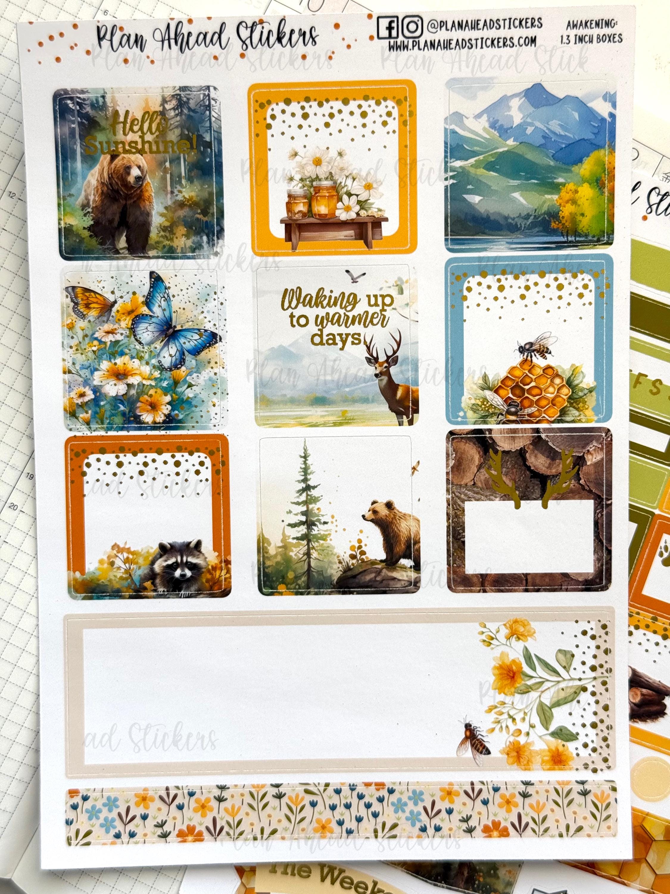 DELUXE FOILED Spring Awakening Hobonichi Cousin 2 Page Weekly Planner ...