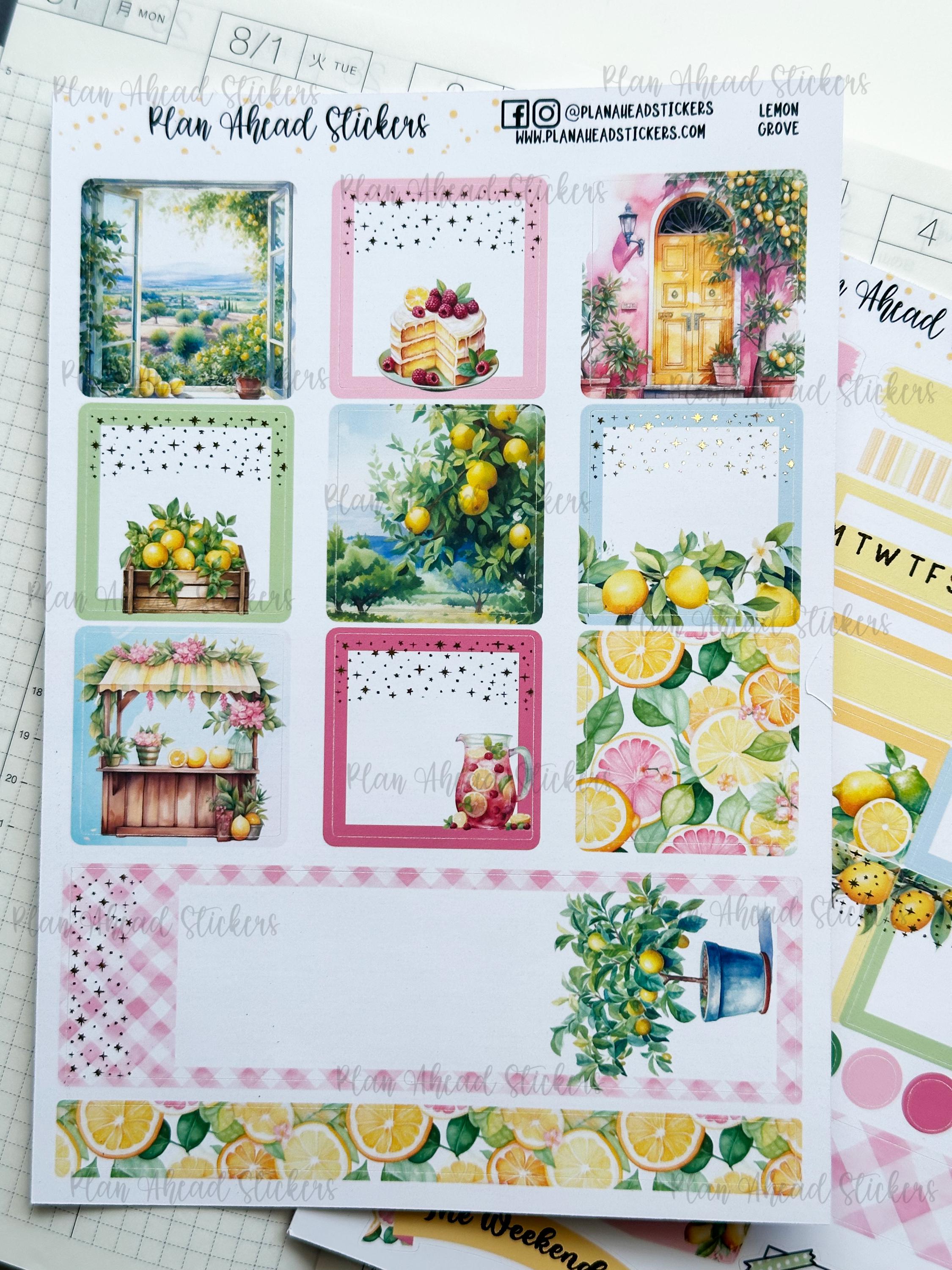 DELUXE FOILED Lemon Grove Hobonichi Cousin 2 Page Weekly Planner ...