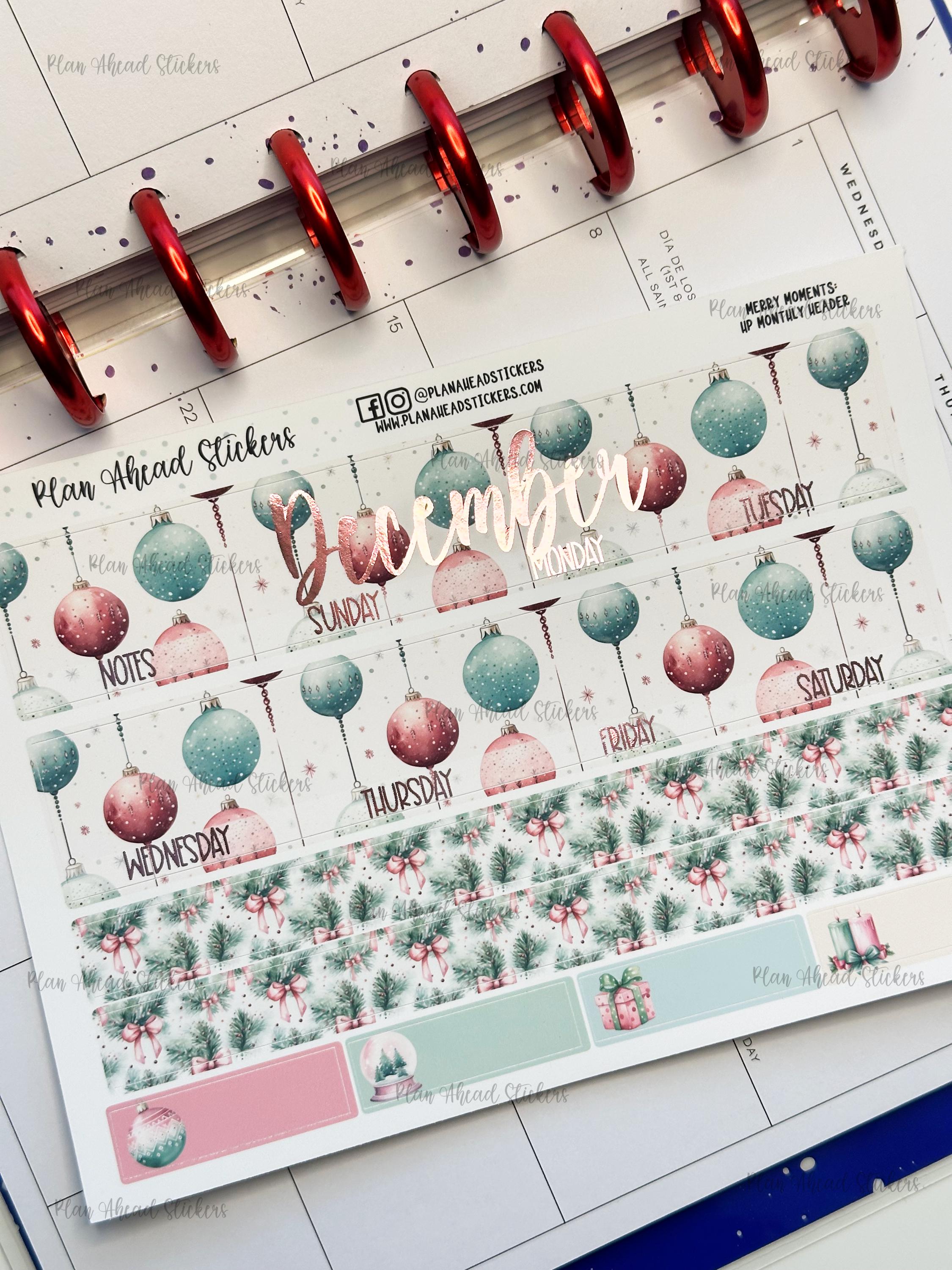 FOILED 7x9 MONTHLY Erin Condren Happy Planner Classic Headers 1.5 Inch ...