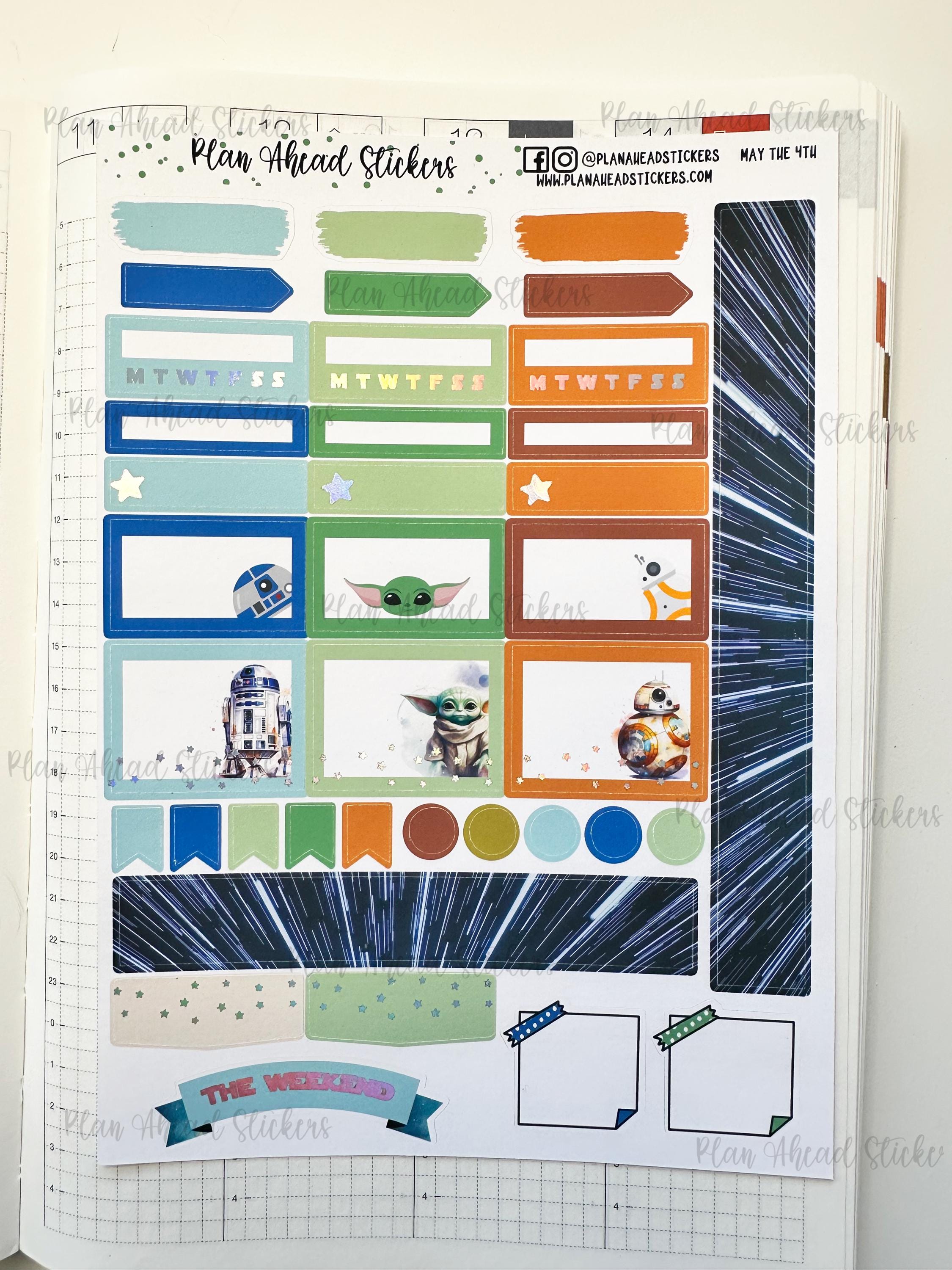 DELUXE FOILED May the 4th Hobonichi Cousin 2 Page Weekly Planner ...
