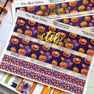 FOILED 7x9 MONTHLY Erin Condren Happy Planner Classic Headers 1.5 Inch Planners Ghouls Just Wanna Have Fun Halloween October